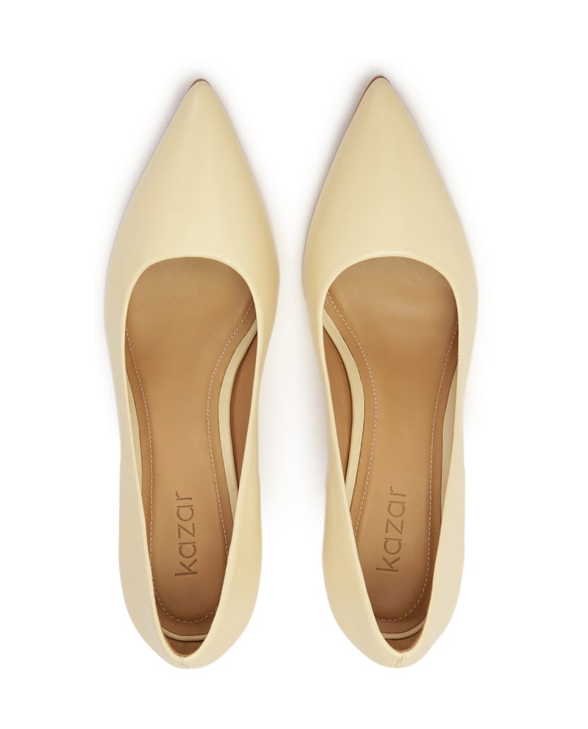 Kazar-Wide-heel-pumps-in-cream-color-pastelovo-žltá