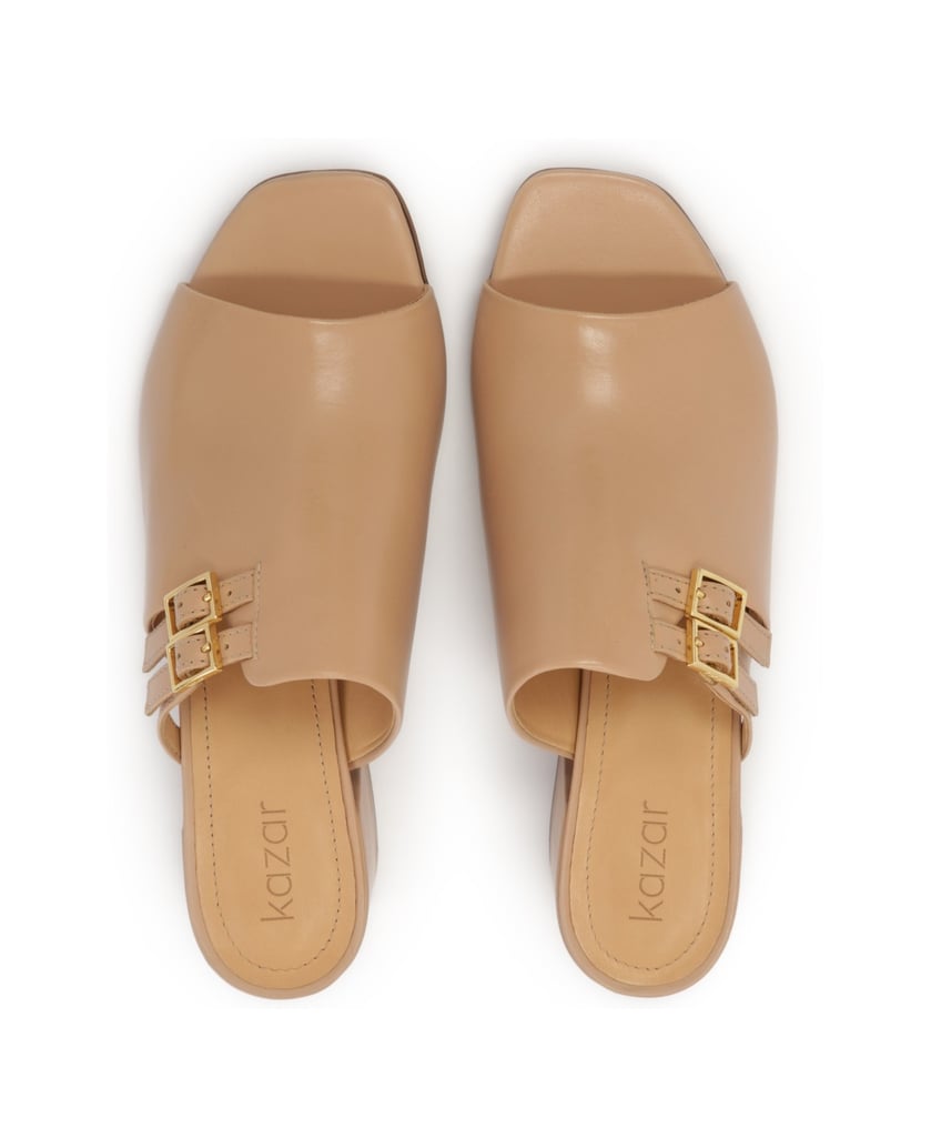 Kazar-Beigefarbene-Pantoletten-mit-eingebautem-beige