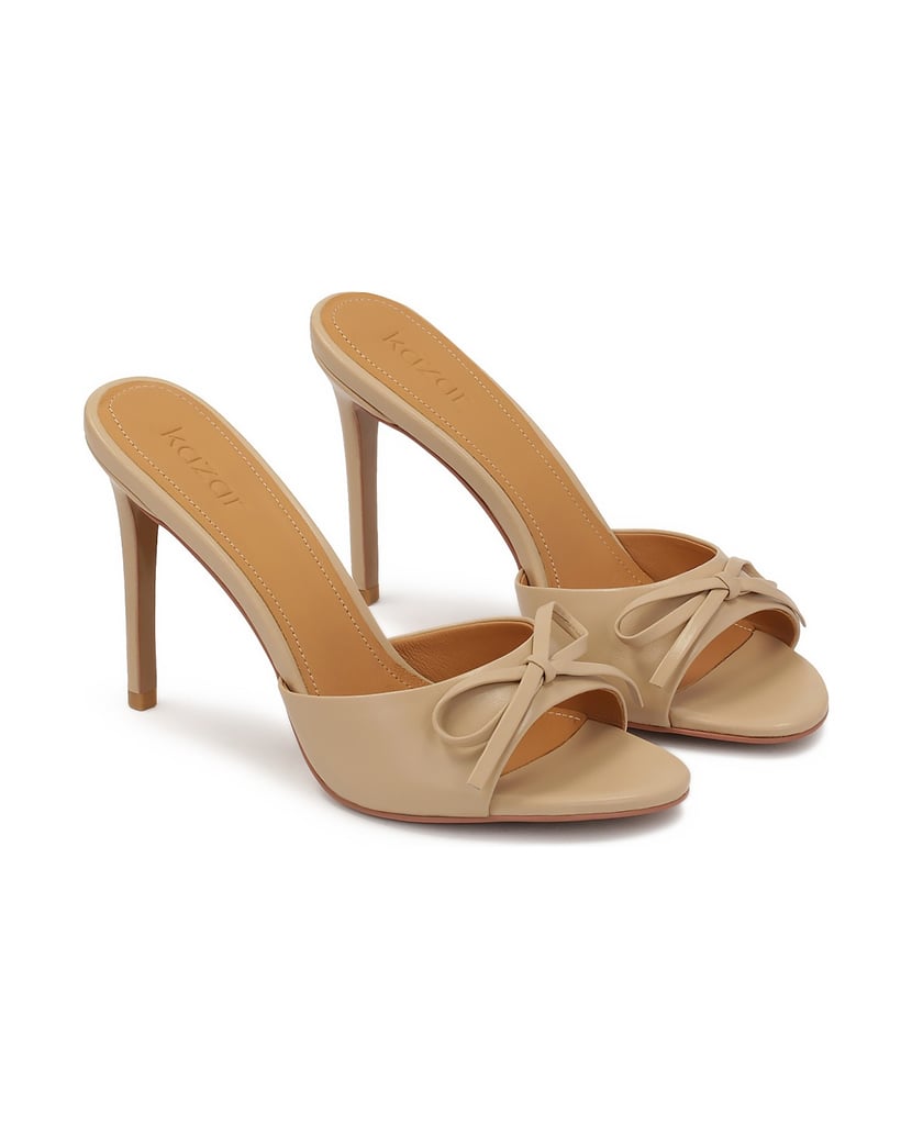 Kazar-Beige-Pantoletten-mit-Lederschleife-beige