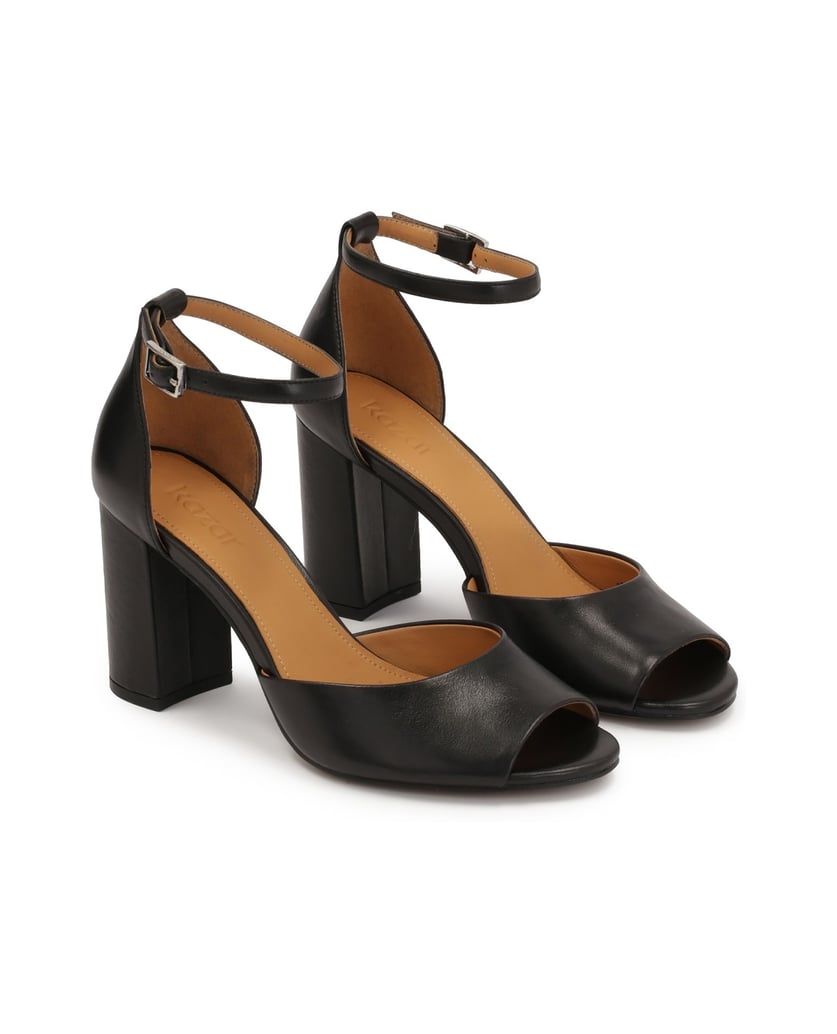 Kazar-Klassische-schwarze-Sandalen-mit-breitem-schwarz