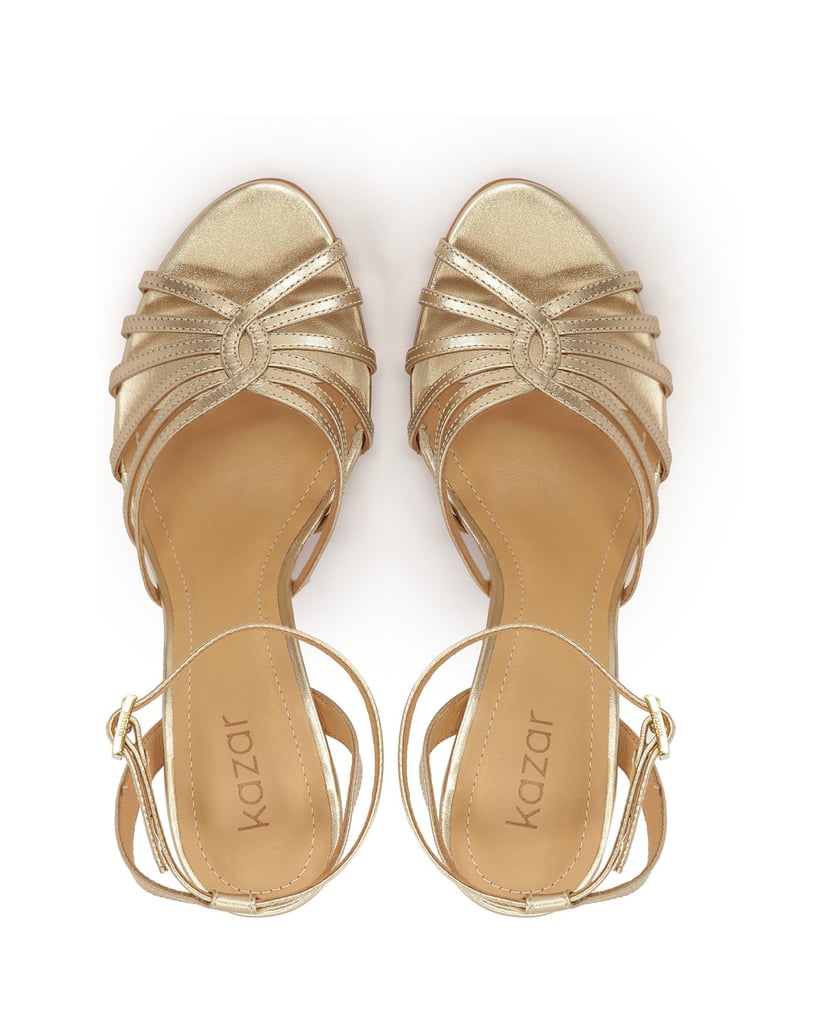 Kazar-Elegante-goldene-Sandalen-mit-bequemem-A-gold