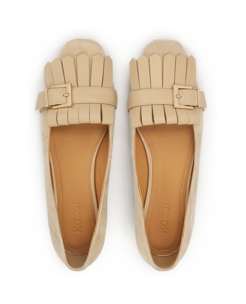 Kazar-Low-pumps-in-suede-and-smooth-leather-béžová
