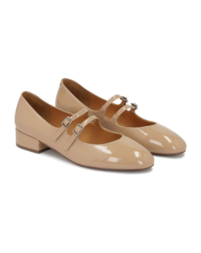 Kazar-Beige-patent-leather-Mary-Jane-style-pumps-béžová