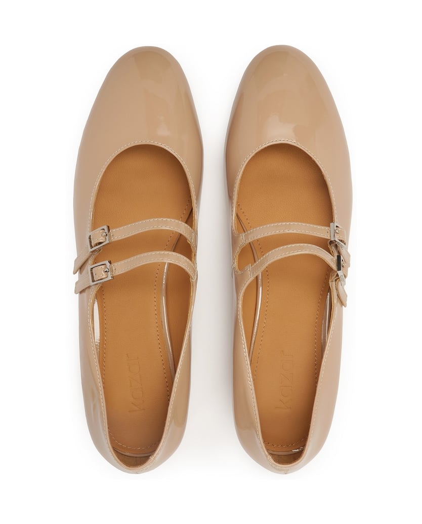 Kazar-Beige-patent-leather-Mary-Jane-style-pumps-béžová