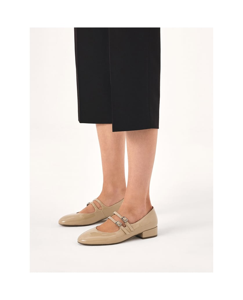Kazar-Beige-patent-leather-Mary-Jane-style-pumps-béžová
