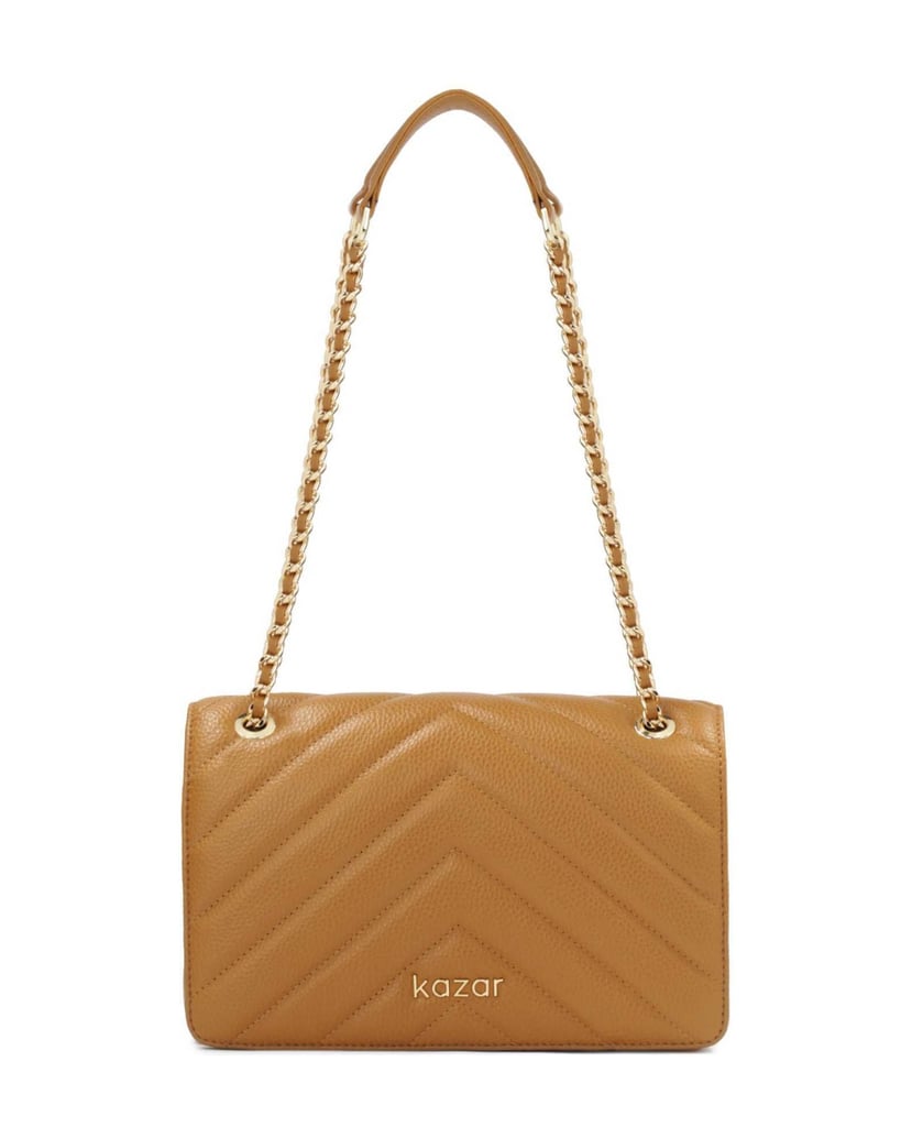 Kazar-Light-brown-handbag-with-cross-stitching-ťavia