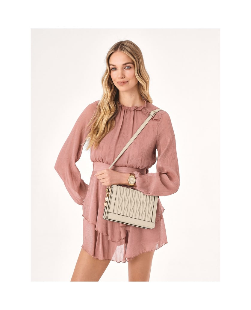 Kazar-Leather-handbag-with-decorative-draping-on-the-flap-biela