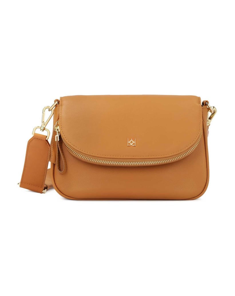 Kazar-Small-leather-handbag-on-a-wide-strap-velbloudí