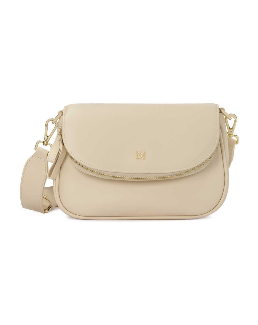 Kazar-Cream-handbag-with-a-pocket-in-the-flap-bílá