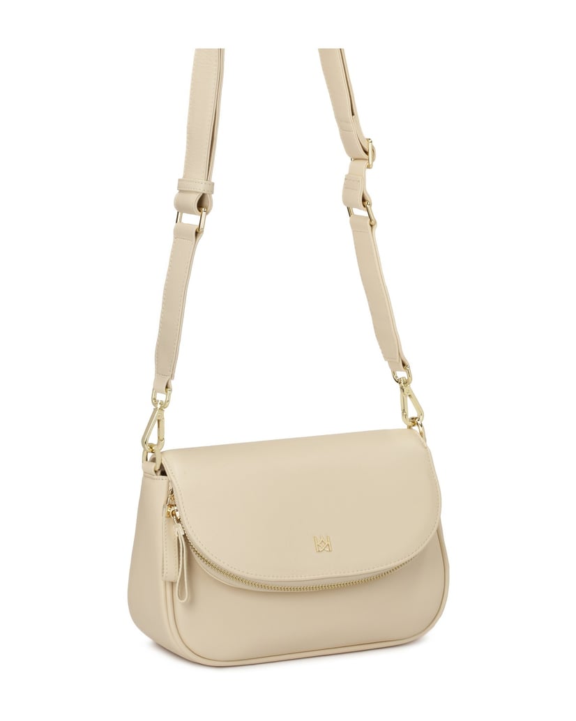 Kazar-Cream-handbag-with-a-pocket-in-the-flap-bílá