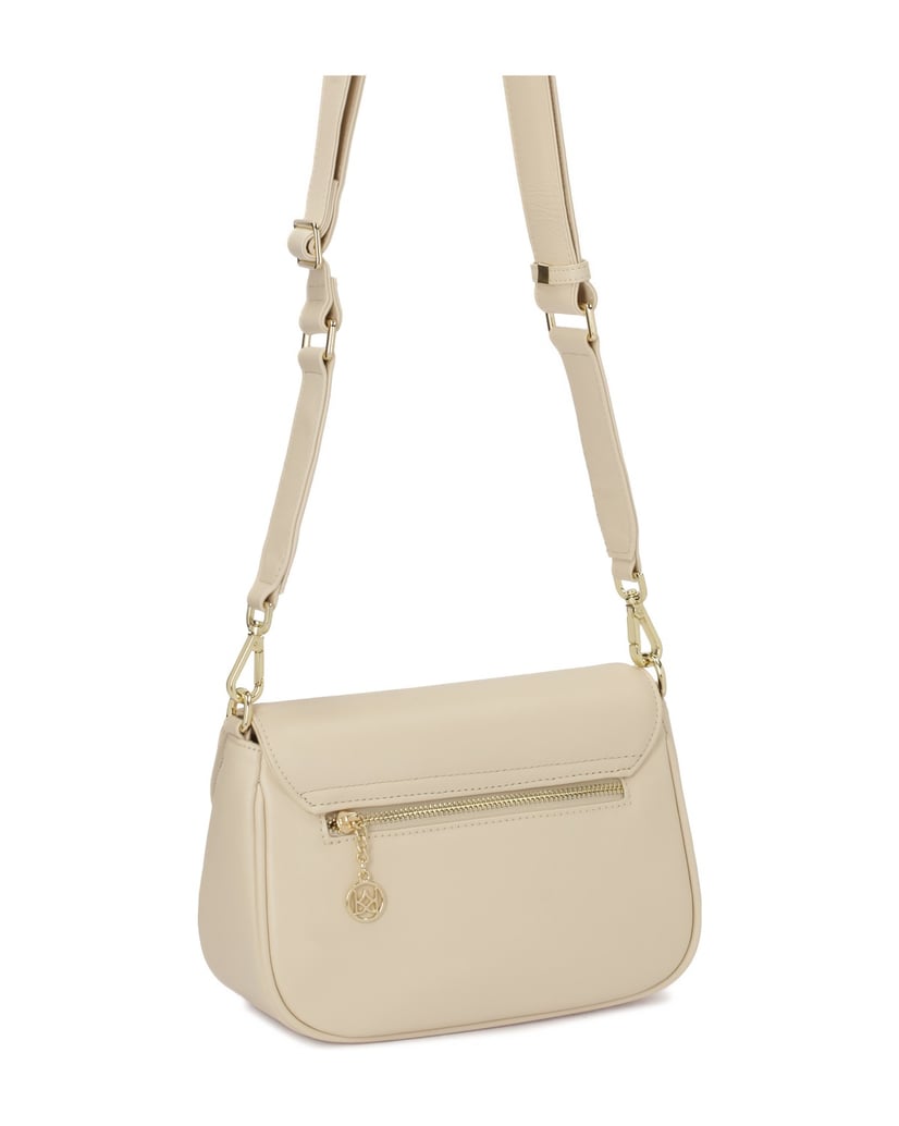 Kazar-Cream-handbag-with-a-pocket-in-the-flap-bílá
