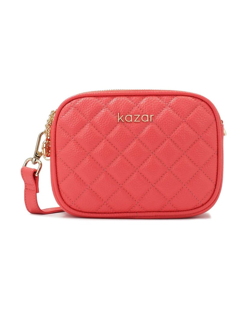 Kazar-Kleine-Gürteltasche-mit-drei-Fächern-pink