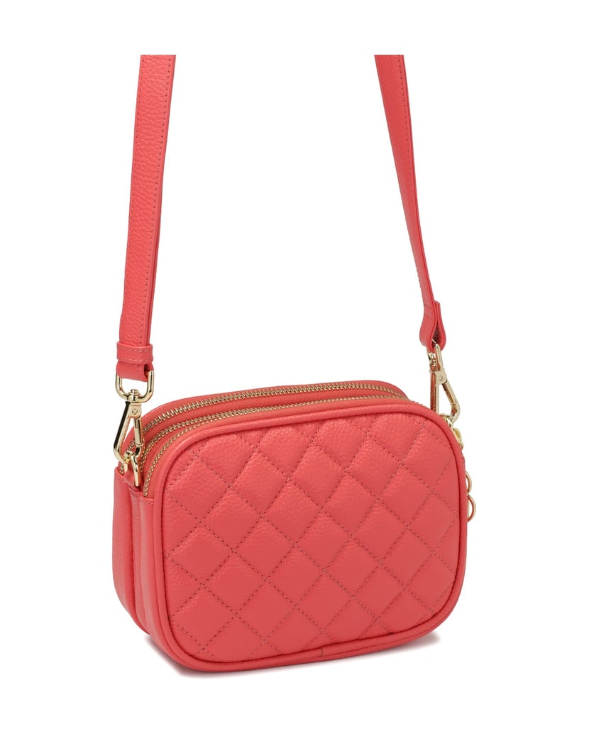 Kazar-Kleine-Gürteltasche-mit-drei-Fächern-pink