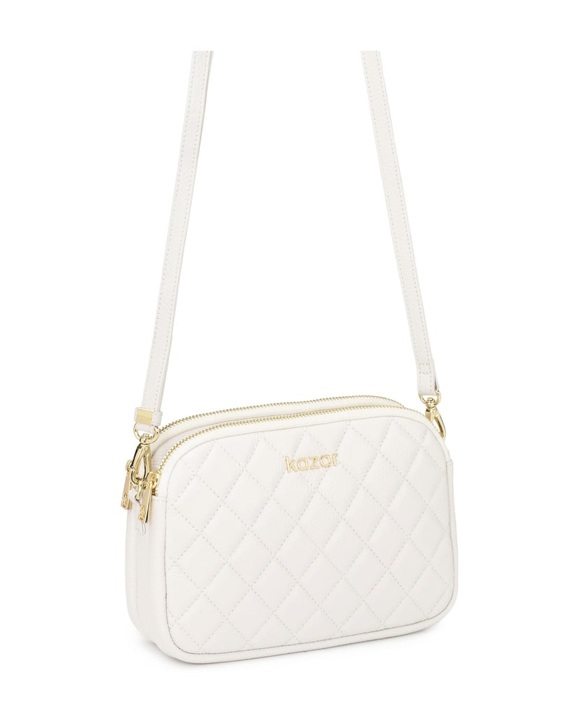 Kazar-White-handbag-with-striking-quilting-biela