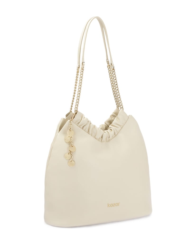 Kazar-Cream-handbag-of-loose-cut-with-two-handles-biela