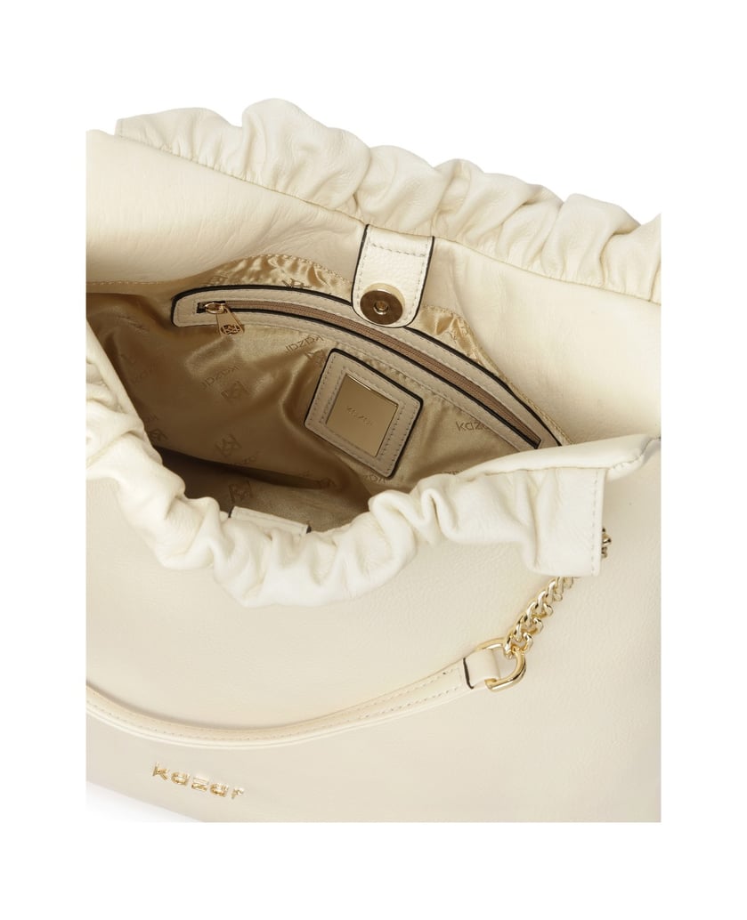 Kazar-Cream-handbag-of-loose-cut-with-two-handles-biela