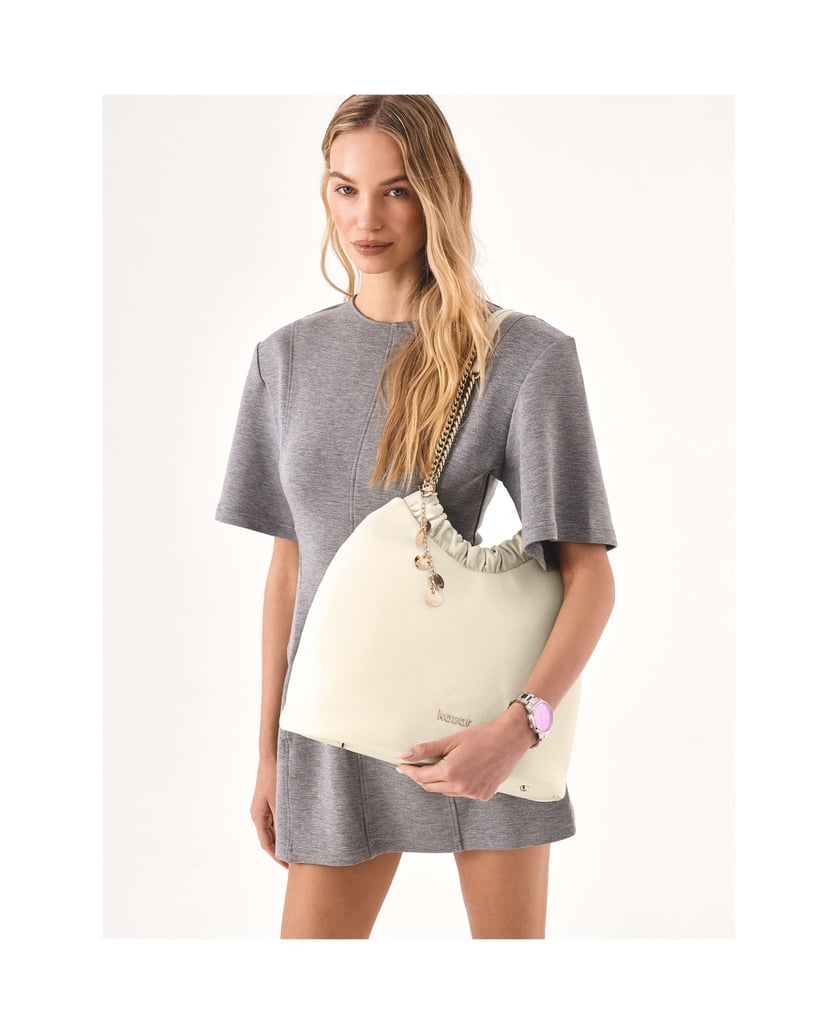 Kazar-Cream-handbag-of-loose-cut-with-two-handles-biela