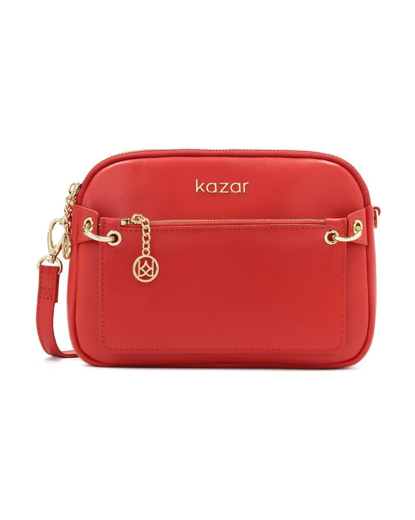 Kazar-Red-strap-bag-with-detachable-pouch-červená