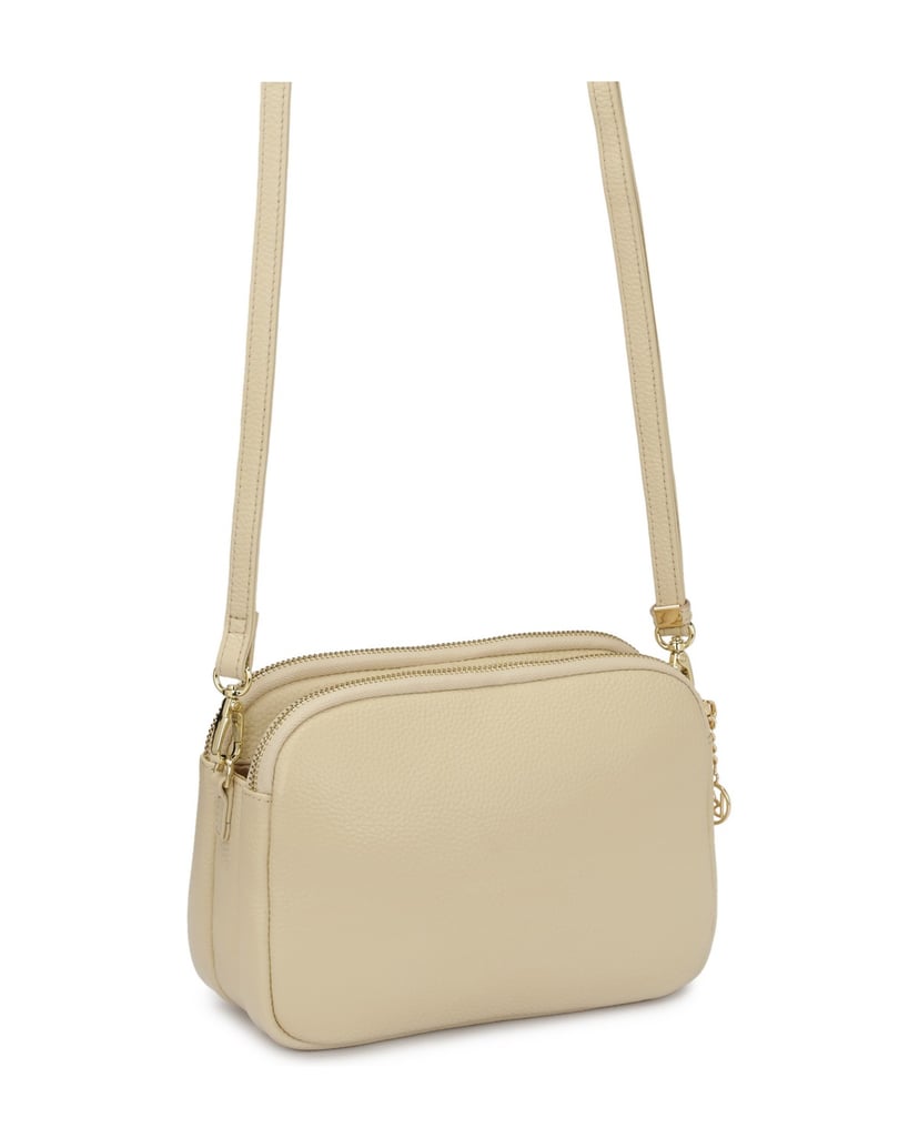 Kazar-Cream-3-compartment-leather-handbag-biela