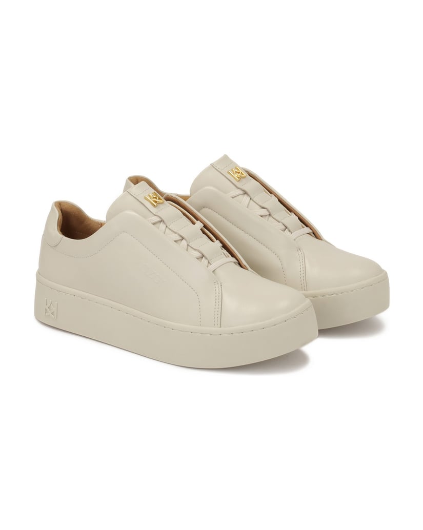 Kazar-Bequeme-Turnschuhe-mit-dicker-Sohle-weiss