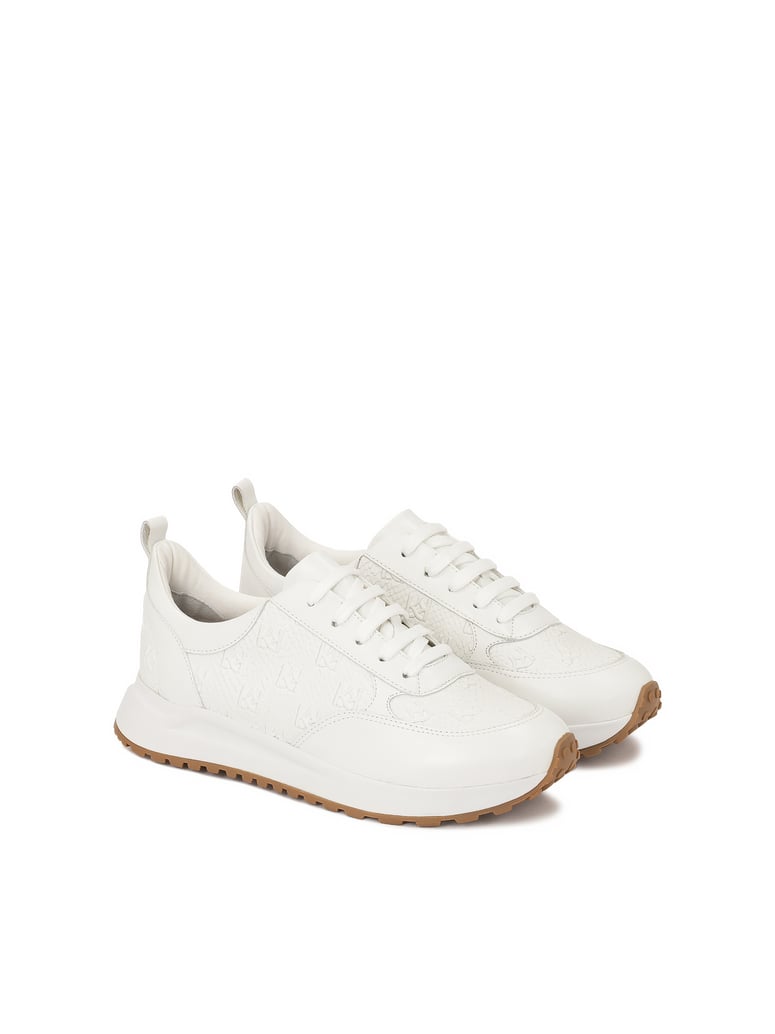 Kazar-Weiße-Leder-Kombi-Sneakers-mit-Monogramm