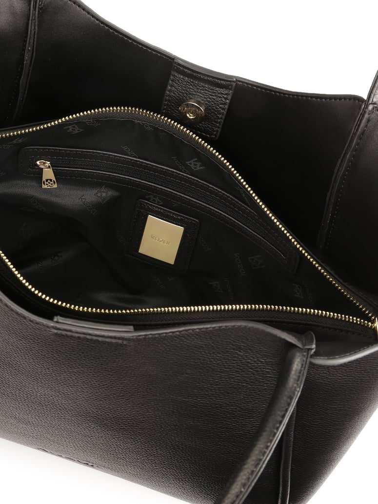 Kazar-Große-schwarze-Leder-Umhängetasche