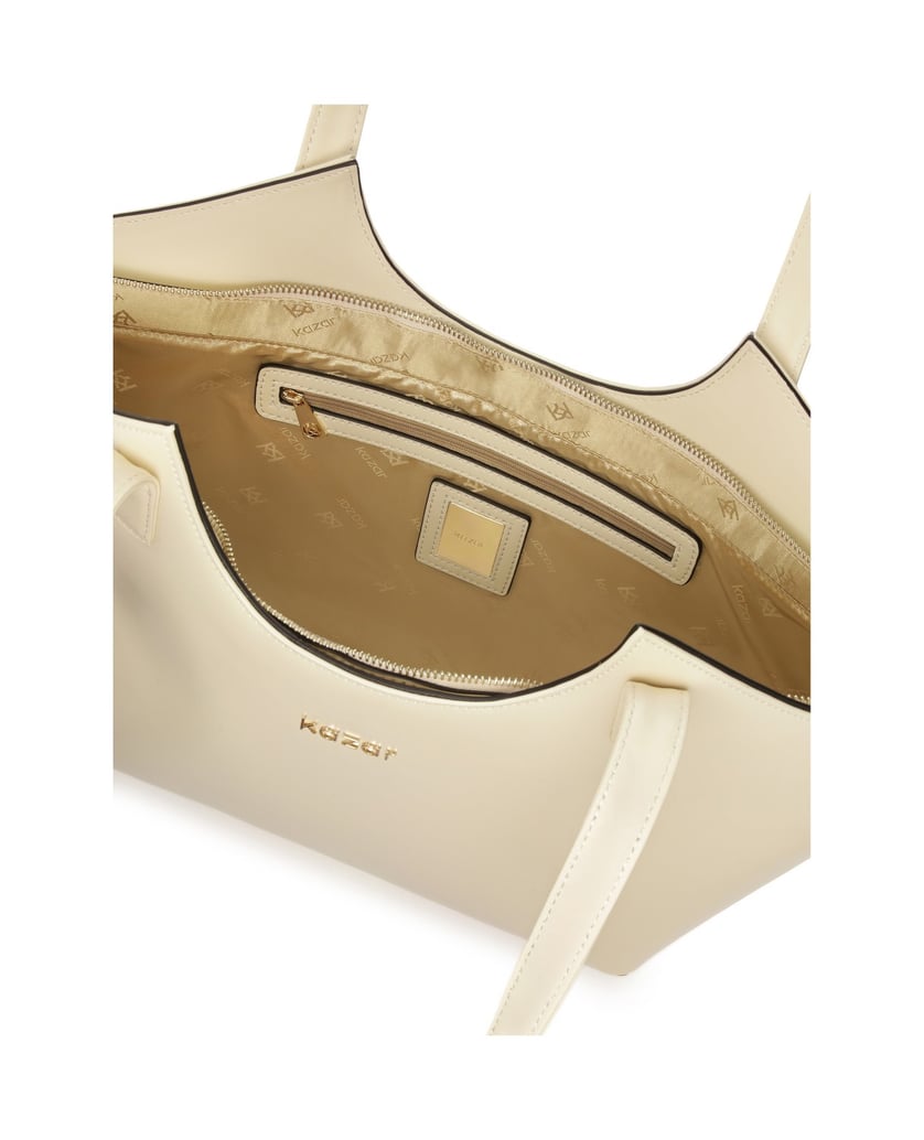 Kazar-Große-Umhängetasche-mit-stabiler-Konstru-weiss