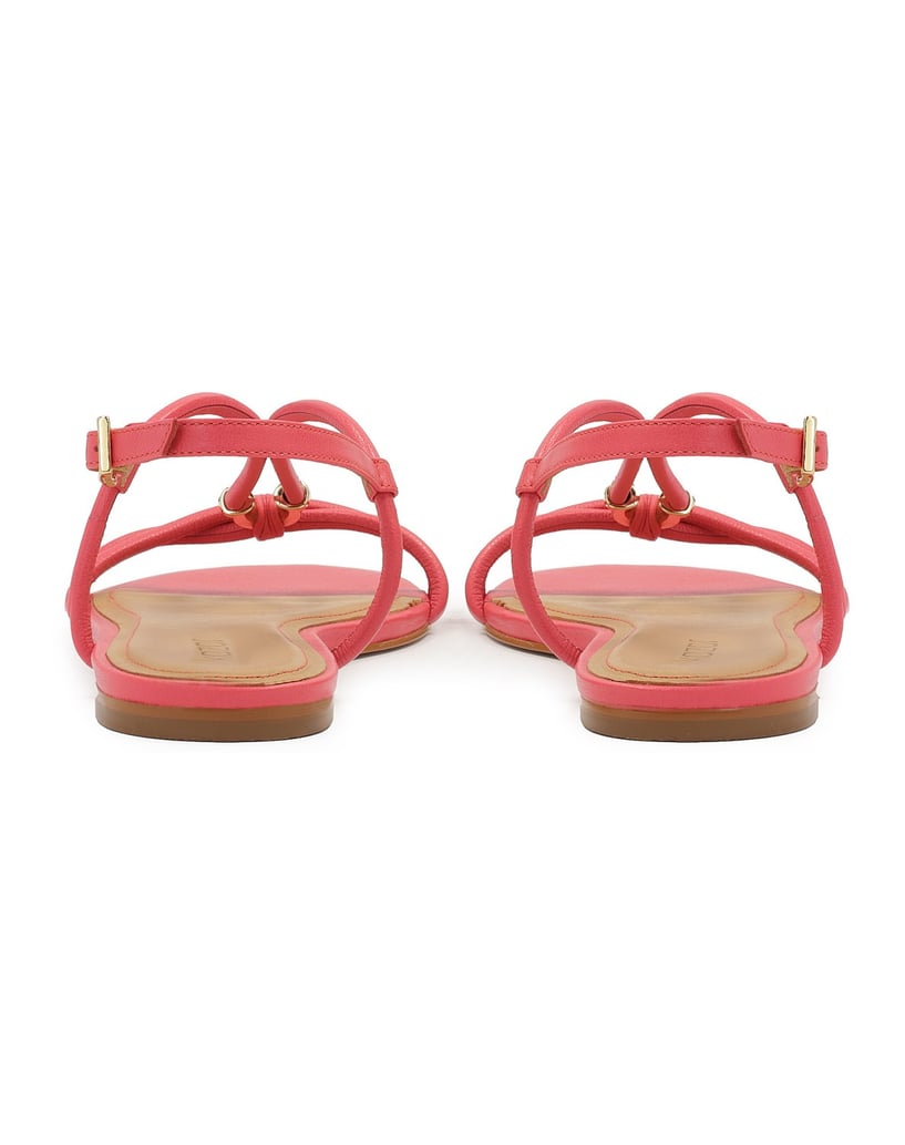 Kazar-Pink-flat-sandals-with-metal-embellishment-ružová