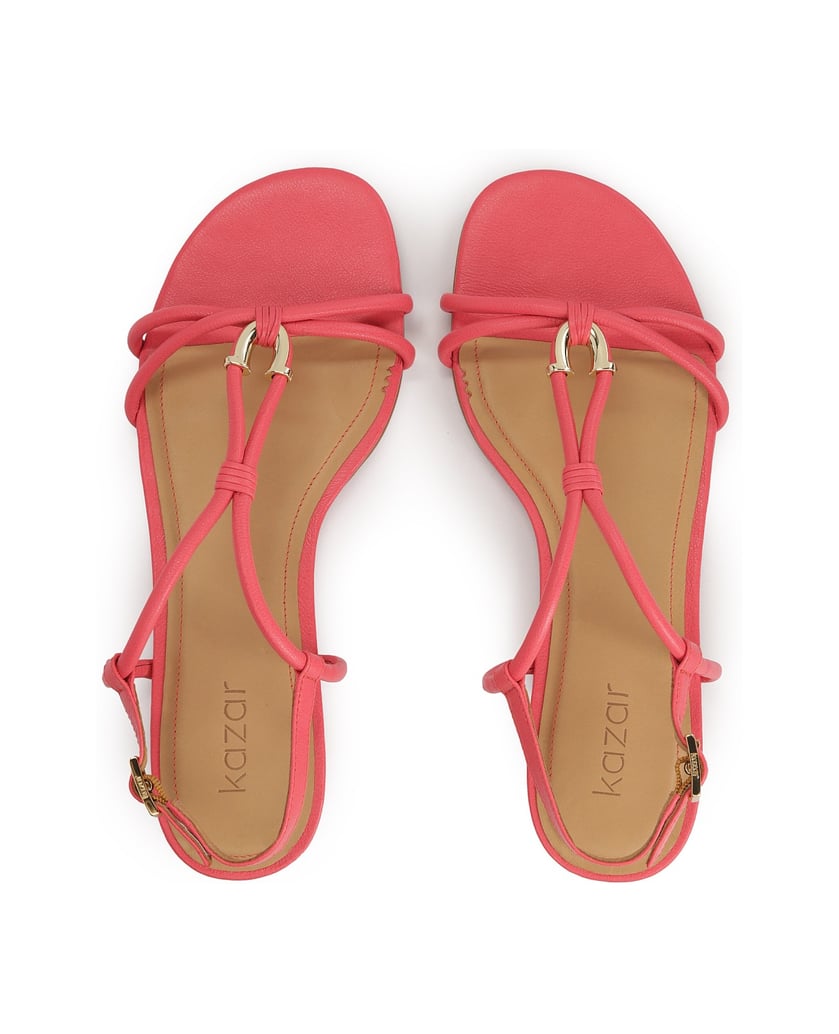 Kazar-Pink-flat-sandals-with-metal-embellishment-ružová