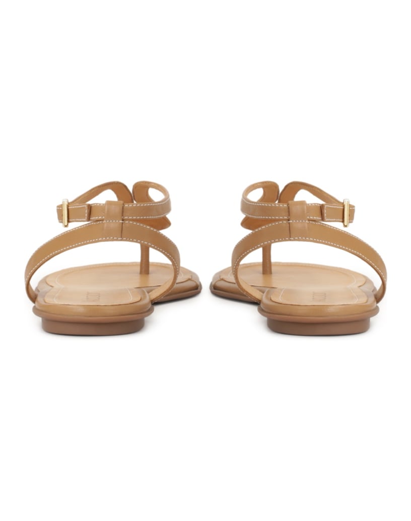 Kazar-Monogrammed-leather-sandals-velbloudí