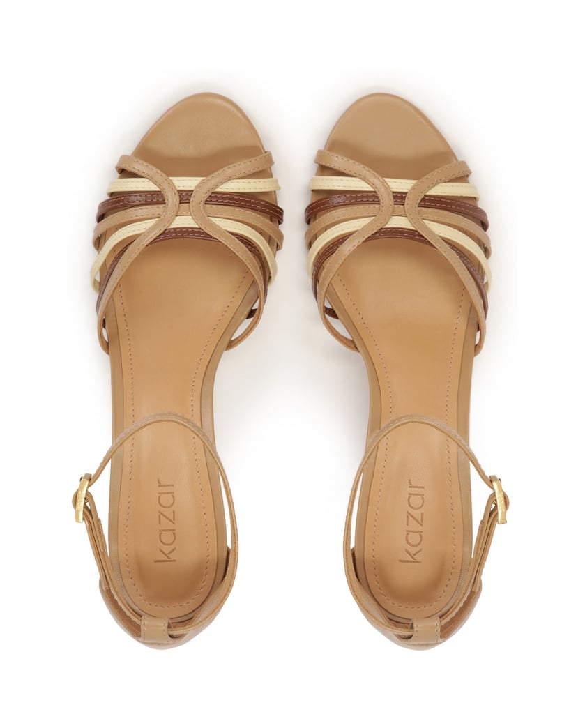 Kazar-Elegant-leather-sandals-with-colorful-straps-béžová