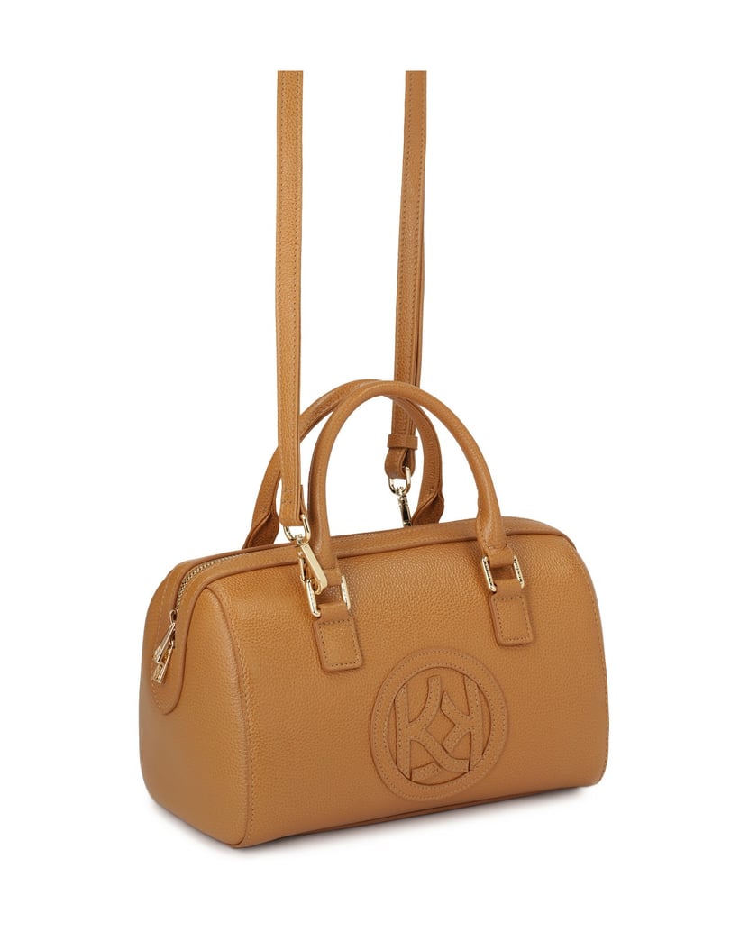 Kazar-Light-brown-leather-trunk-handbag-ťavia