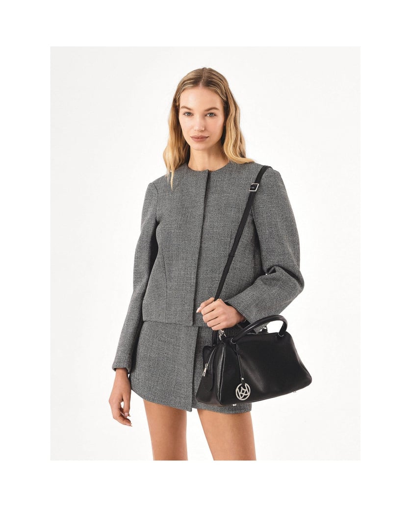 Kazar-Soft-leather-handbag-with-handles-and-strap-černá