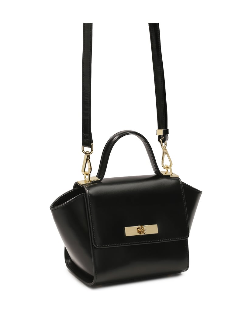 Kazar-Elegant-black-handbag-with-a-unique-shape-čierna