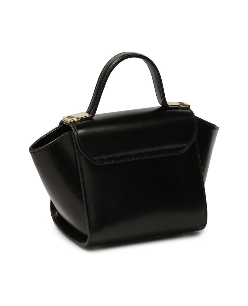 Kazar-Elegant-black-handbag-with-a-unique-shape-čierna