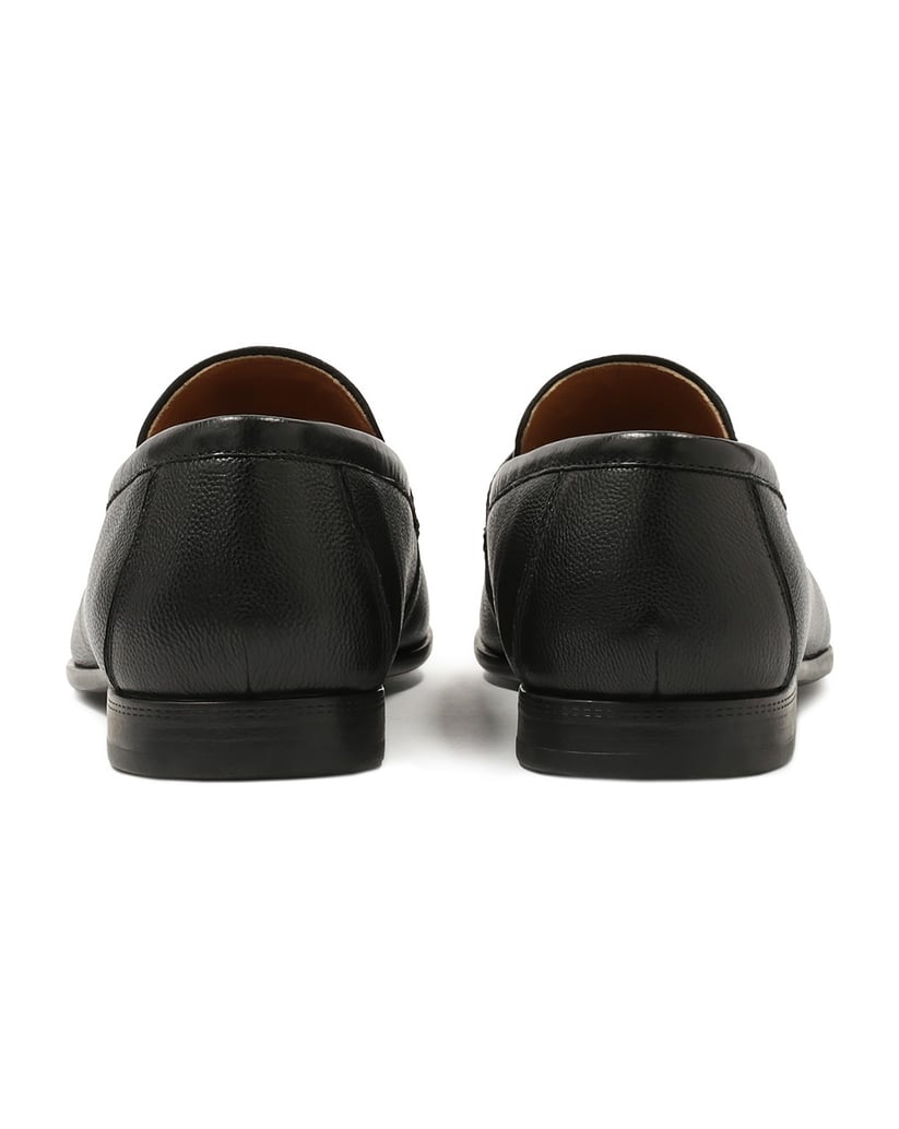 Kazar-Slipper-aus-schwarzem-Erbsenleder-schwarz