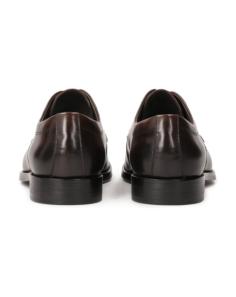 Kazar-Braune-Halbstiefel-mit-offener-Naht-und-braun