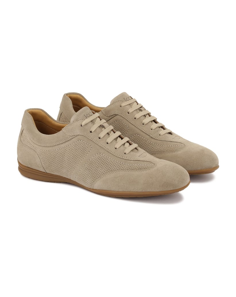 Kazar-Suede-casual-style-shoes-with-perforations-tmavošedá