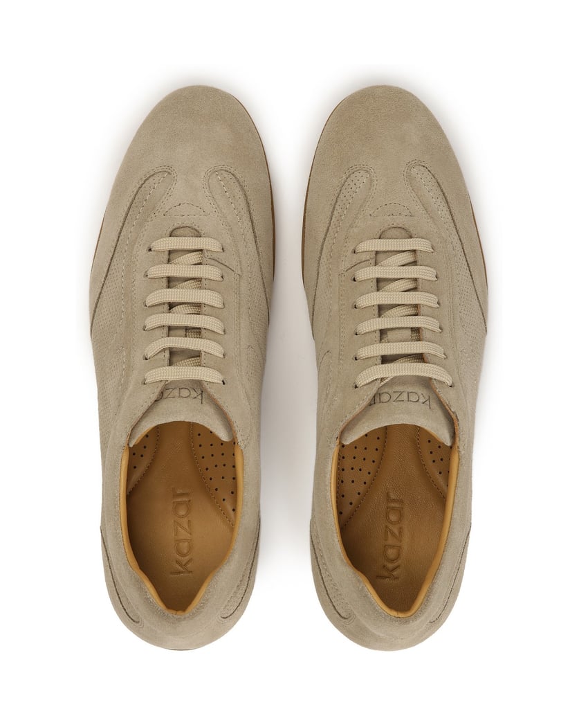 Kazar-Suede-casual-style-shoes-with-perforations-tmavošedá