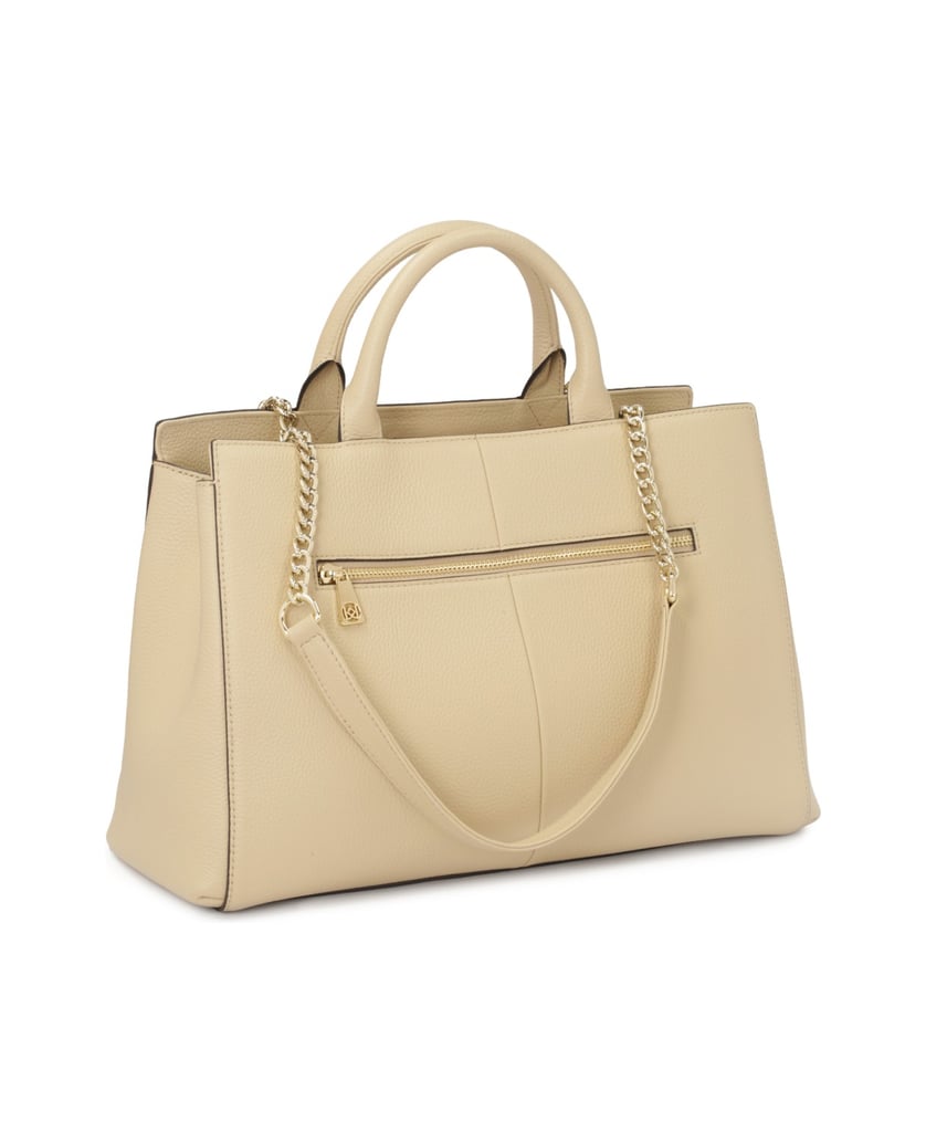 Kazar-Beigefarbene-Lederhandtasche-mit-Doppelg-beige