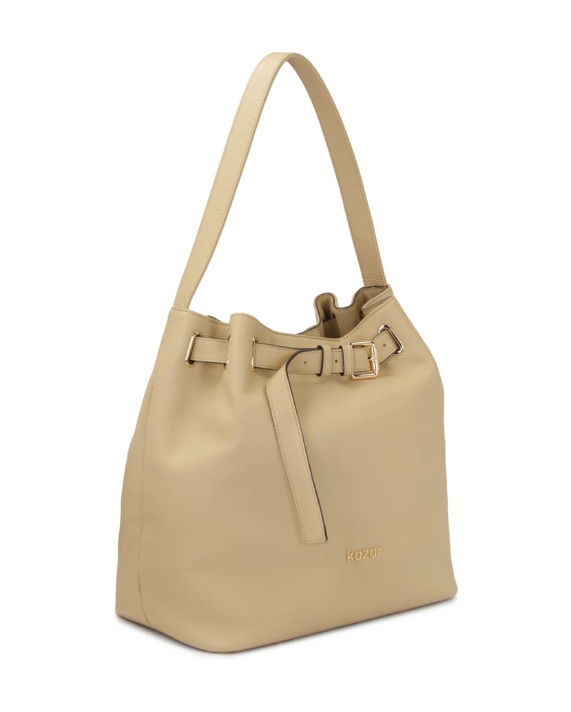 Kazar-Beigefarbene-Handtasche-in-Taschenform-beige