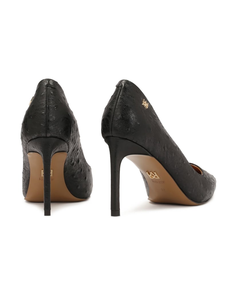 Kazar-Elegante-schwarze-Pumps-mit-geprägtem-Mu-schwarz