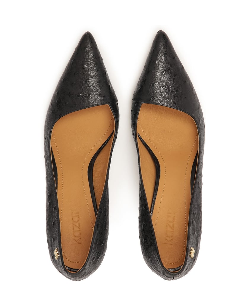 Kazar-Elegante-schwarze-Pumps-mit-geprägtem-Mu-schwarz