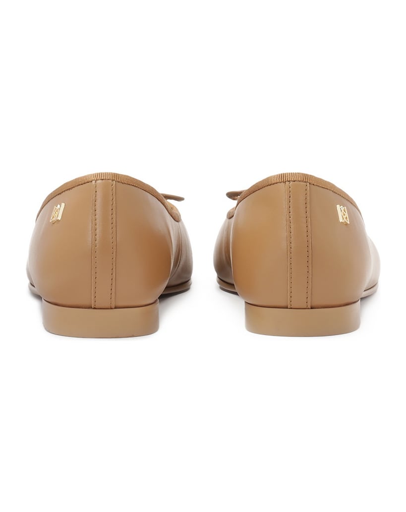 Kazar-Light-brown-ballerinas-with-round-nose-ťavia