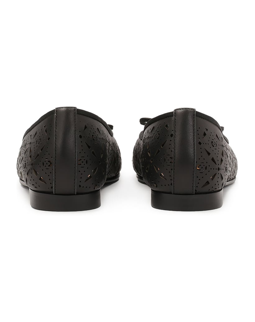 Kazar-Schwarze-Ballerinas-mit-durchbrochenem-M-schwarz