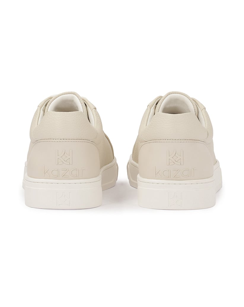 Kazar-Turnschuhe-aus-hellgrauem-Erbsenleder-grau