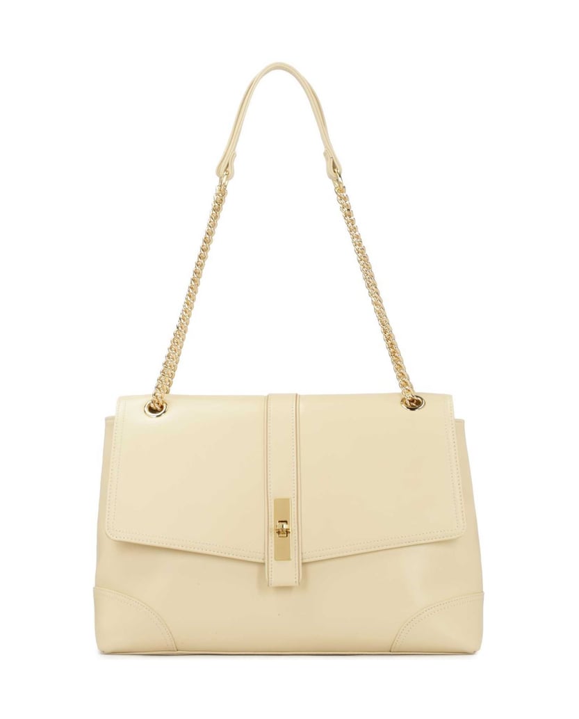 Kazar-Cremefarbene-Umhängetasche-mit-dekorativ-weiss