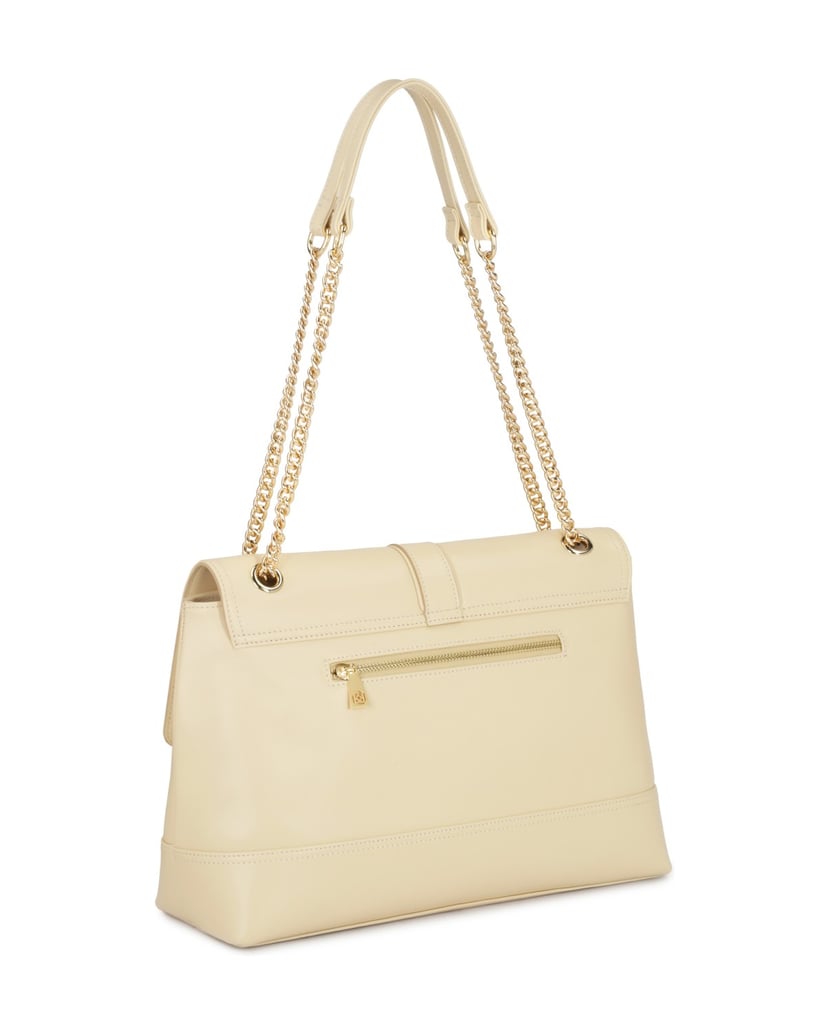 Kazar-Cremefarbene-Umhängetasche-mit-dekorativ-weiss