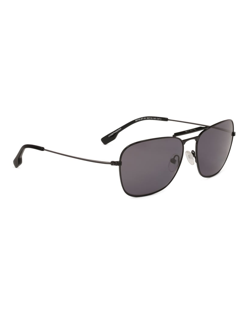 Kazar-Schwarze-Sonnenbrille-mit-Metallrahmen-schwarz