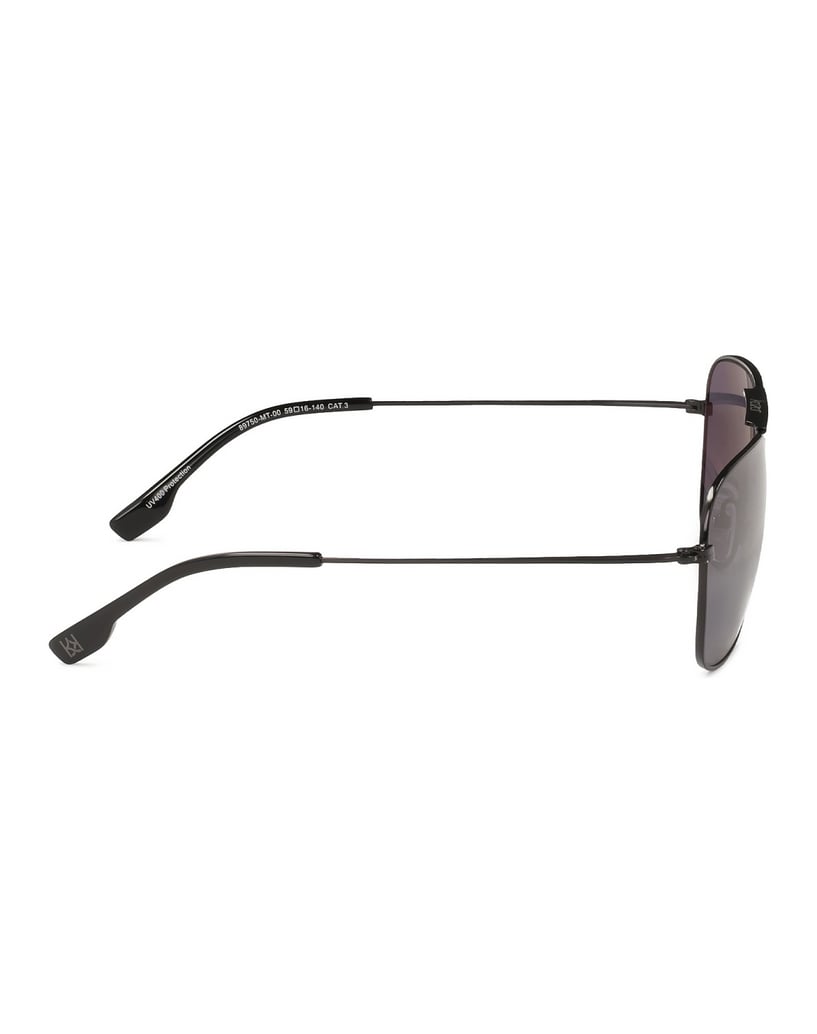 Kazar-Schwarze-Sonnenbrille-mit-Metallrahmen-schwarz